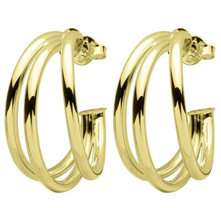 Large Claire Triple Hoops