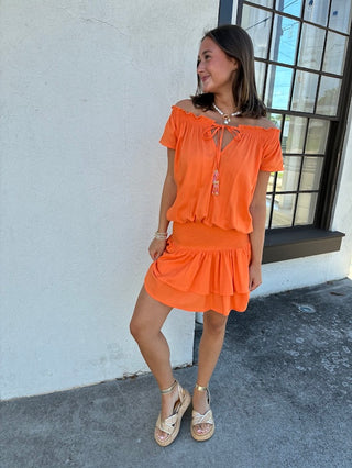 Gypsy Dress in Orange