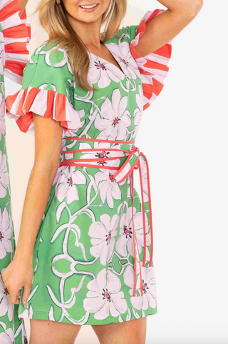 Green One Size Belted Sash