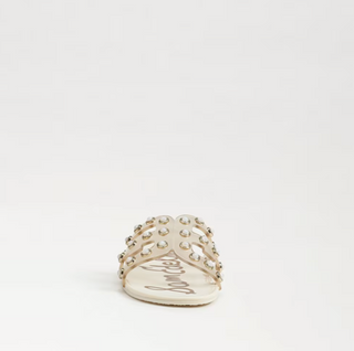 Bay Jelly Slide Sandal in Transparent Ivory