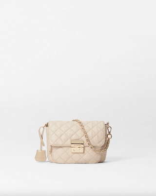 Small Crosby Lock Crossbody in Buff