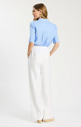 Monroe Linen Pant in White