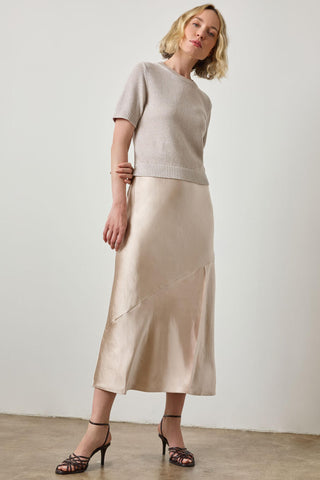 Short Sleeve Sparkle Sweater in Mist Sparkle
