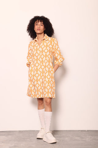 Ava Mini Dress in Vols Print