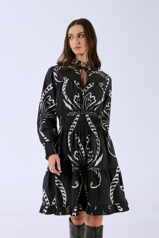 Alice Dress in Fountain Black