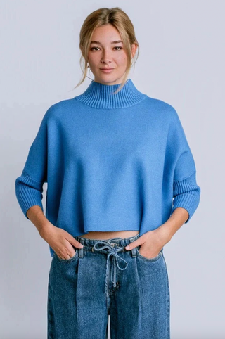 Aja Sweater in Persian Blue