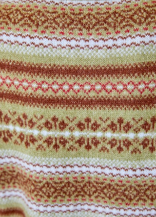 Crewneck Fairisle Sweater in Airstream Combo