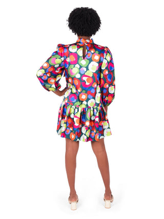 Bella Dress in Winter Pop Cheetah