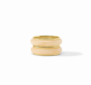 Carnaby Duet Ring Ivory 7