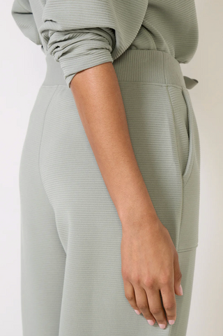 Spanx Airessentials® French Rib Wide Leg Pant in Light Sage