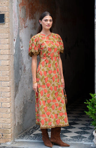 Deidre Dress in Fan Toss
