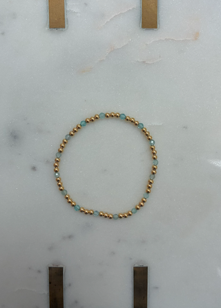 Zoe Gold Filled Bracelet w/ Aquamarine