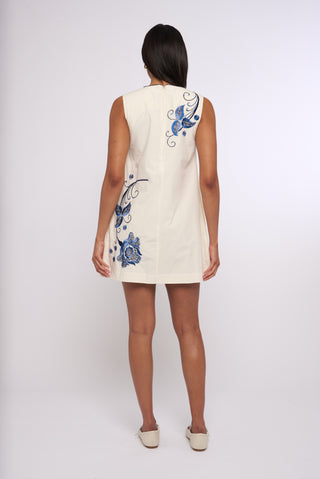 Tiffany Mini Dress in Kimber Embroidery