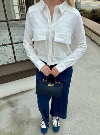 Utility Shirt in Pearl