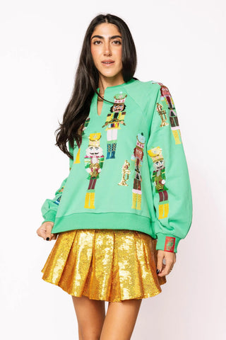Nutcracker Band Sweatshirt in Green