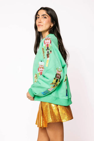 Nutcracker Band Sweatshirt in Green