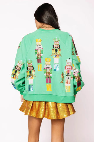 Nutcracker Band Sweatshirt in Green