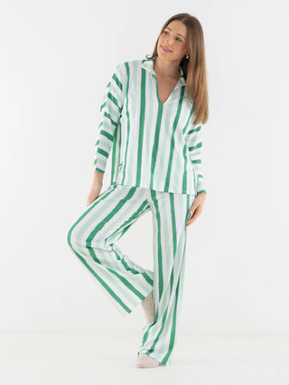 Pajama Pant Set in Mist Green