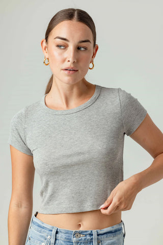 Brother Tee in Heathered Grey