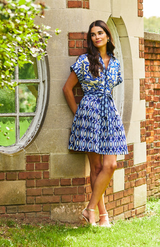 Hailey Dress in Graphic Folly