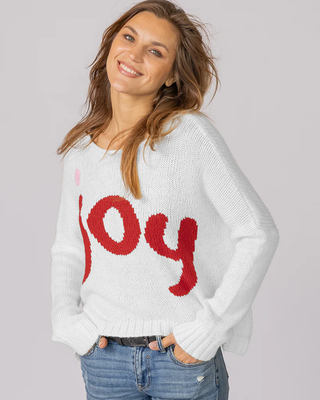 Joy Oversized Crew Chunky in Pure Snow