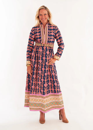 Lane Dress in Serendipity Blue Multi