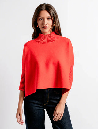 Aja Sweater in Orange Flame