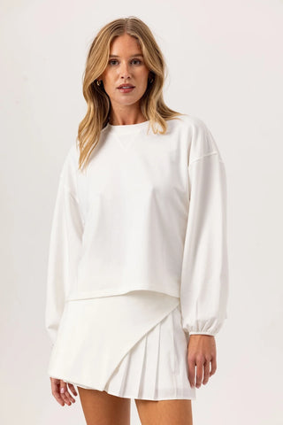 White Crewneck Pullover