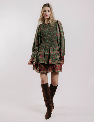 Yolanda Mini Dress in Helena Print